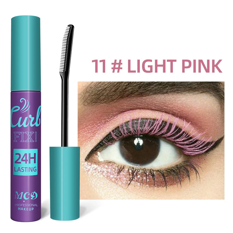 Colorful Slender Mascara Waterproof Fast Drying Curling Eyelashes
Multicolor Lashes Makeup Long Lasting Blue Green Cosmetic