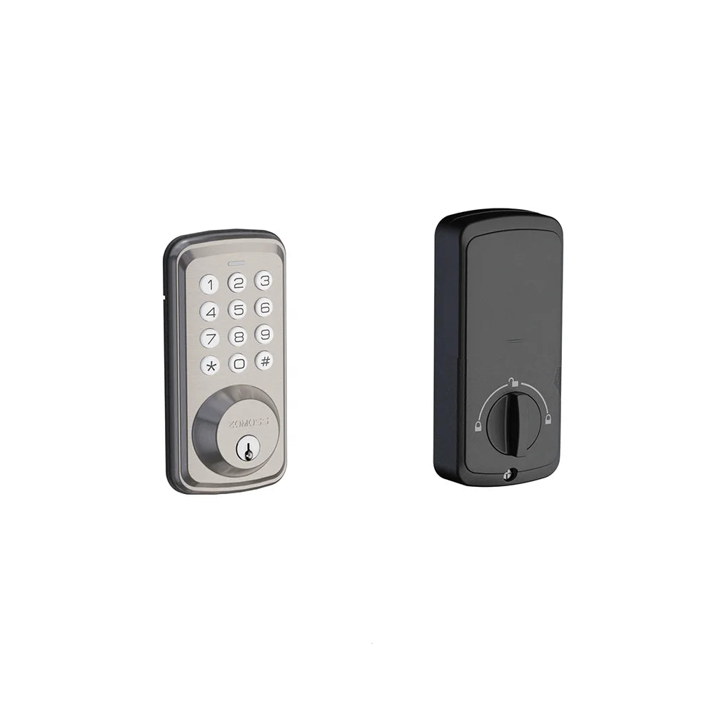 Keypad Door Lock - Keyless Entry Door Lock -
Front Door Lock Set With Code/Key/2 Door Knobs -Auto Lock Easy To Install