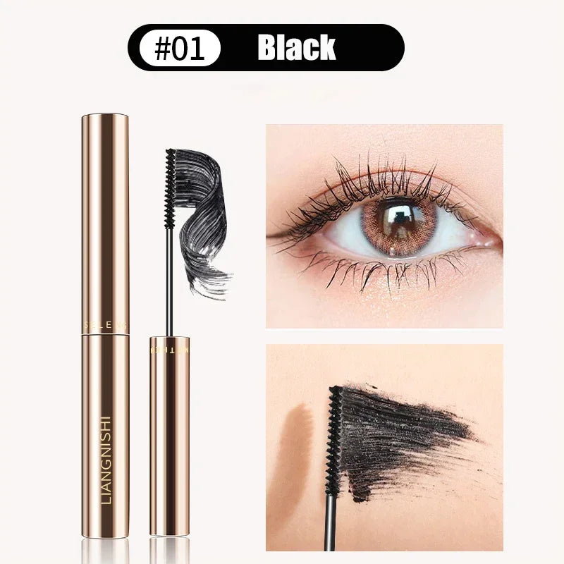 Silk Fiber Matte Mascara Makeup Ultra-Fine Brush Lengthens Eyelashes