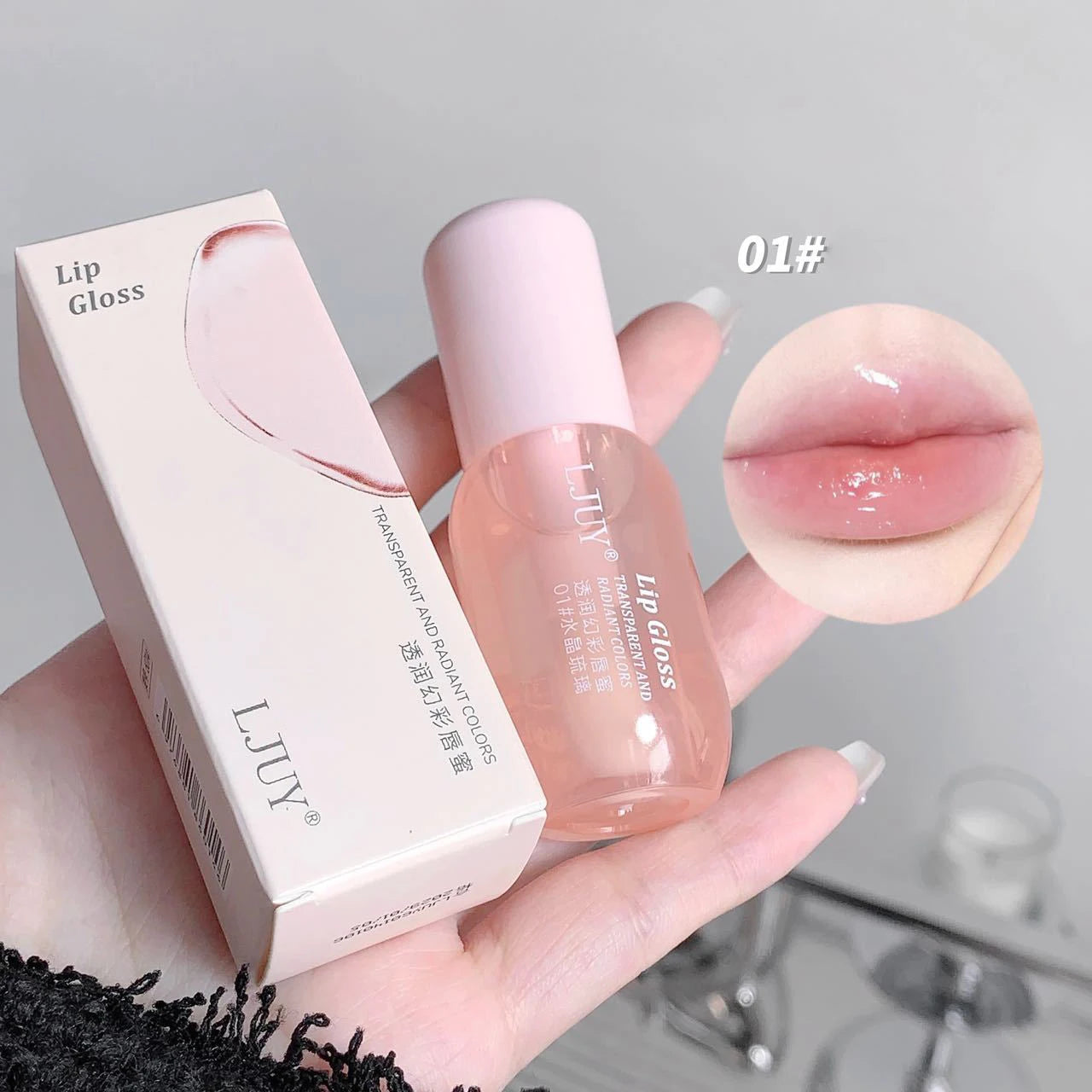 Fruit Crystal Jelly Lip Oil Hydrating Transparent Glass Lip Gloss
Plumping Clear Lip Plumper Serum Lips Care Makeup Cosmetics