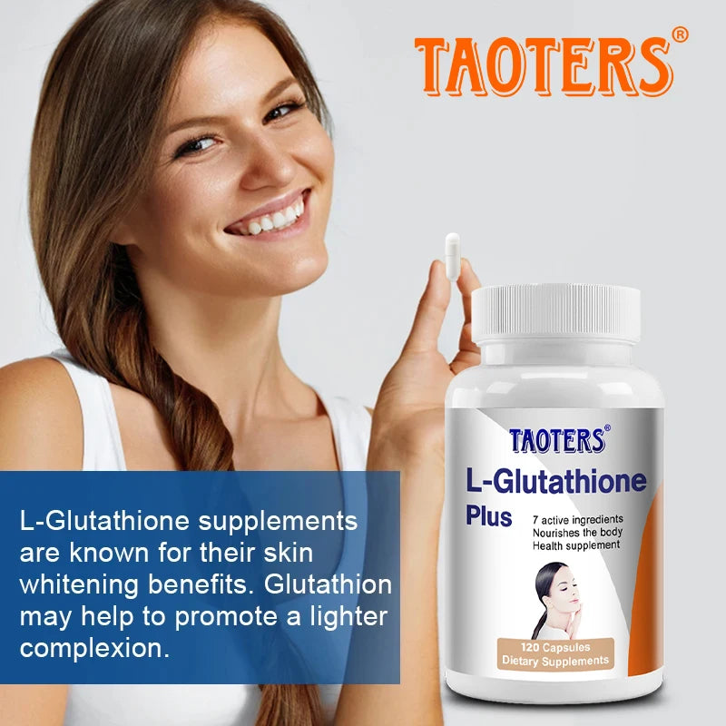 L-Glutathione Supplements
- Helps The Immune System, Antioxidants, Supports Skin and Overall Health