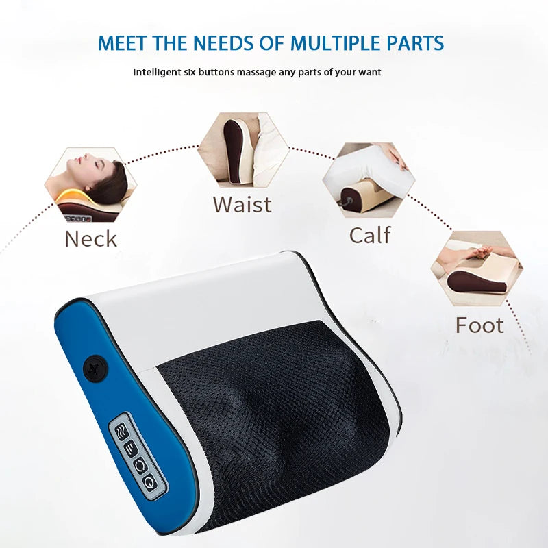 Multi Functional Neck and Shoulder Massager
Back Kneading Tool with Multiple Adjustable Hot Compress Massage