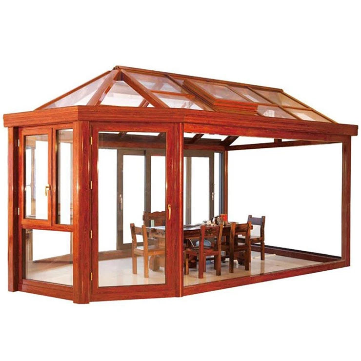 Victorian Luxury Prefabricated Portable Aluminum Tinted Glass
Sun Backyard Double Glazed Room Garden Bungalow