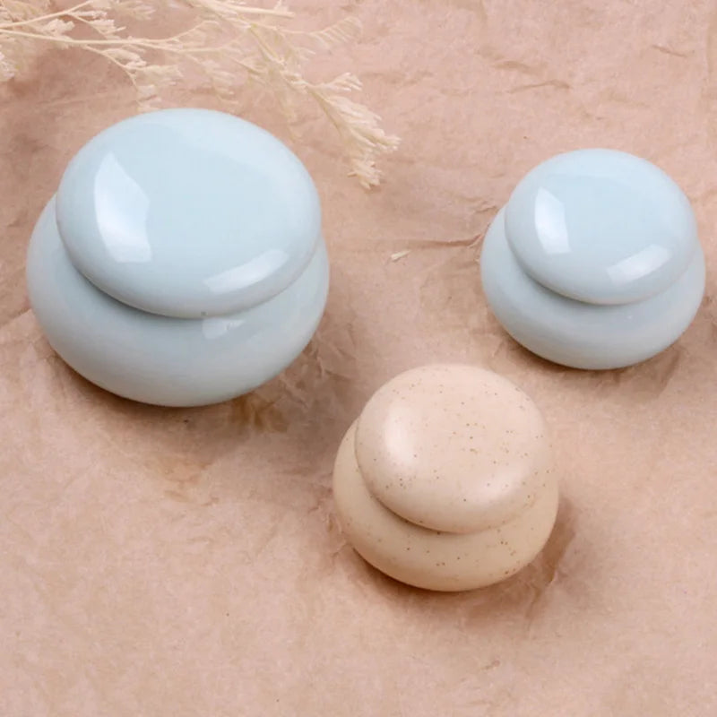 1PCS Japanese Style Nails Bowl With Lid Nail Art Acrylic Liquid Powder Beauty Disinfection Ceramics Manicure For Nails Salon