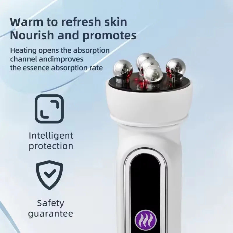 3in1 RF Heating EMS Facial 360° Roller Massager for FIne Lines
Lifting Skin Rejuvenation Skin Firm Microcurrent Beauty Machine