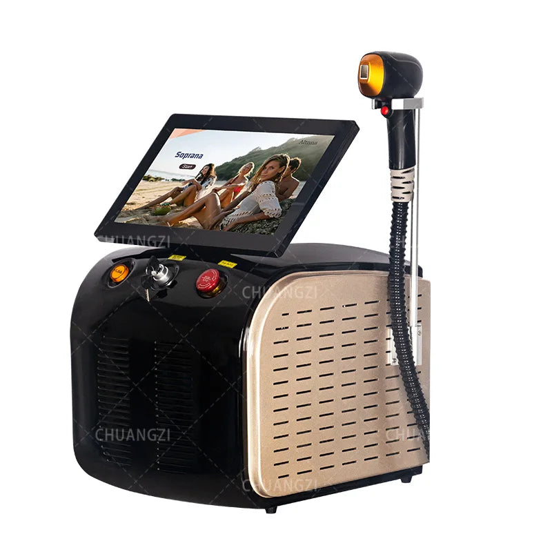 Portable Diode Ice Titanium Laser Hair Removal Machine
Professional Permanent Alexandrite Device 808nm 5 Waves