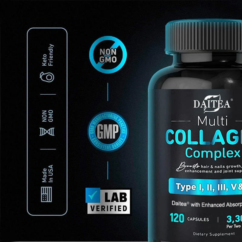 Collagen Complex Hair, Skin, Nails, Joint Health - Hydrolyzed Collagen for Men and Women