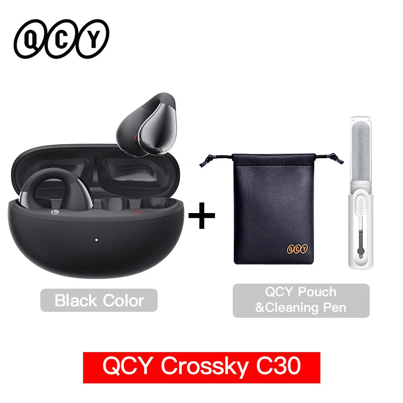 QCY Crossky C30 Wireless Earphones Bluetooth 5.4
Ear clip TWS Sports Earbuds Open Ear Earclip Dual-Connection Headphone