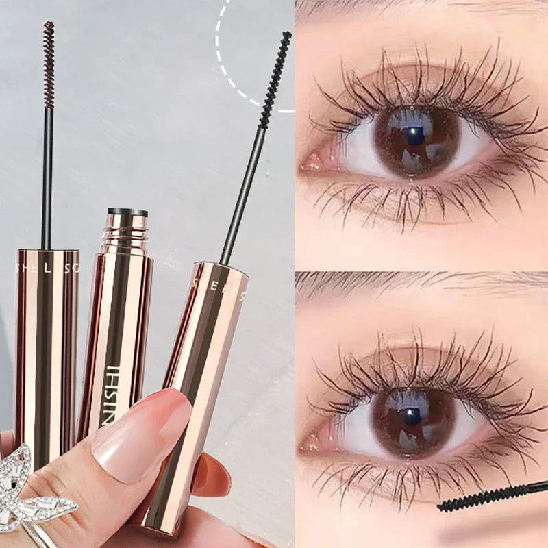 Silk Fiber Matte Mascara Makeup Ultra-Fine Brush Lengthens Eyelashes