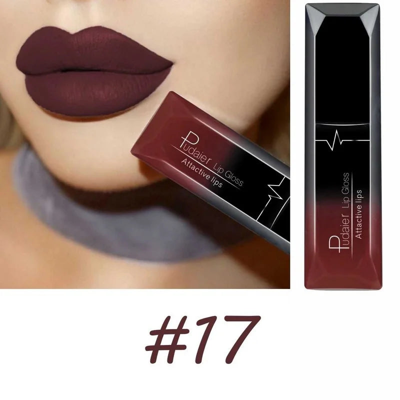 17 Color Sexy Matte Long Lasting Lip gloss Liquid Lipstick