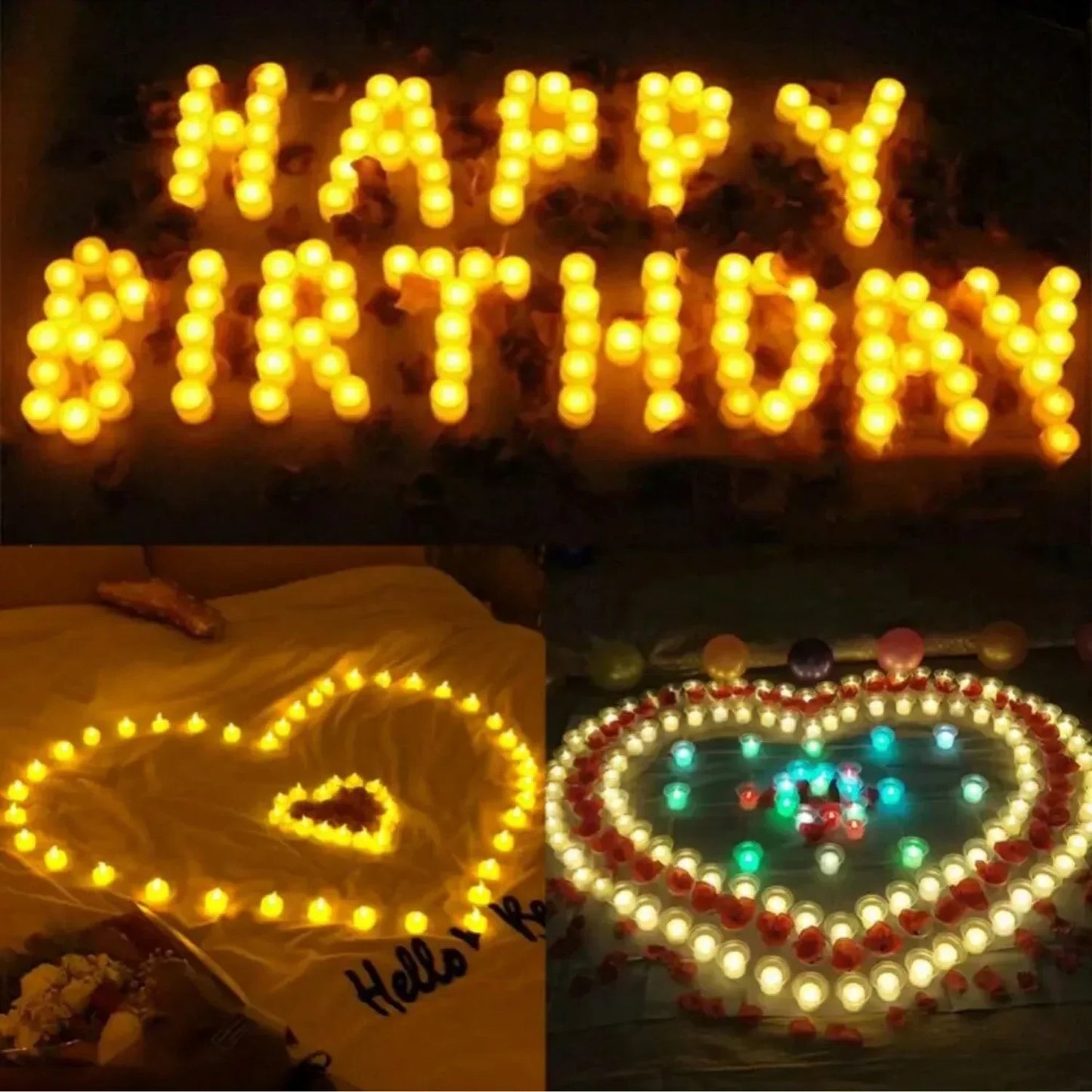 LED Tea Light Candles, Flameless Candles, Battery Electric Candles,