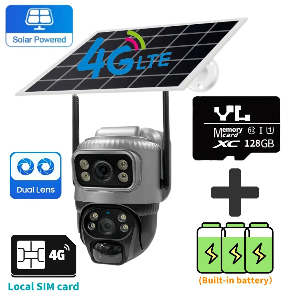 WiFi Wireless Body Detection Dual Lens Intelligent
Security CCTV 8MP HD Monitor Camera
