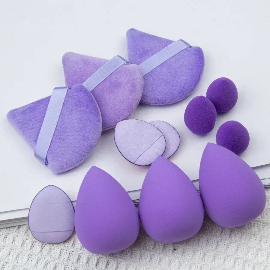 12Pcs Makeup Sponge Egg Foundation Sponges
Cosmetic Powder Puff Spa Headband Wristband Make Up Tools Accessories