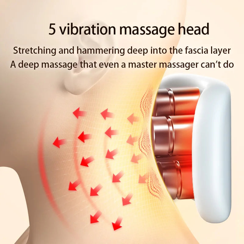 Smart Neck Massage Instrument Portable Shoulder Neck Massage
Cervical Vertebra Health Care Vibrator Heating Compress Massage