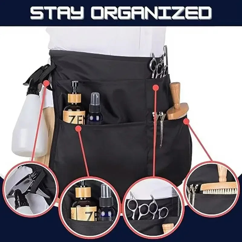 Hairdresser Apron Black Professional Waterproof Apron Hair Salon Tools