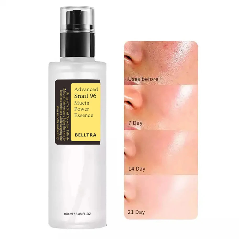 Snail mucin 96% Korean Skin Care Facial Essence Fading Fine Lines
Essence Firming Facial Snail Brightening Anti-Aging Set