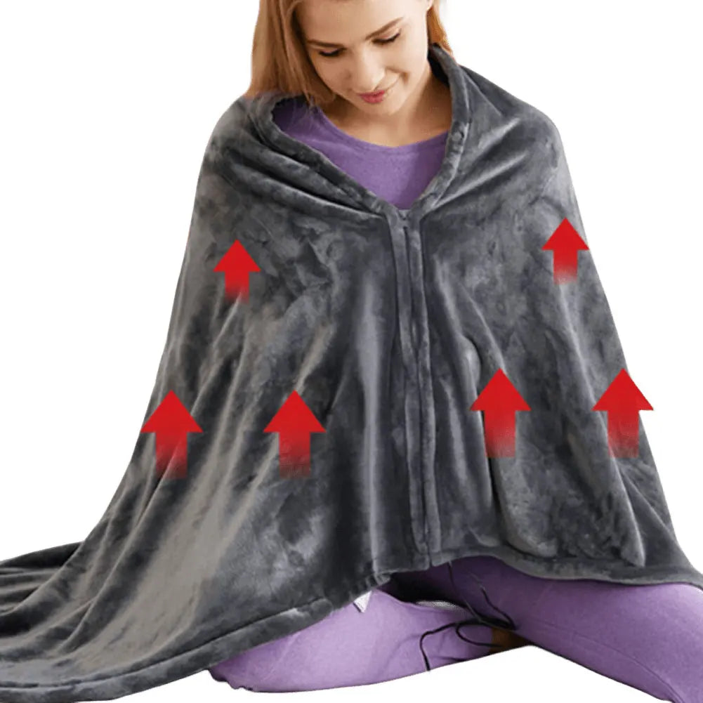 USB Electric Heated Blanket 3 Heating Levels Fleece Heated Blanket