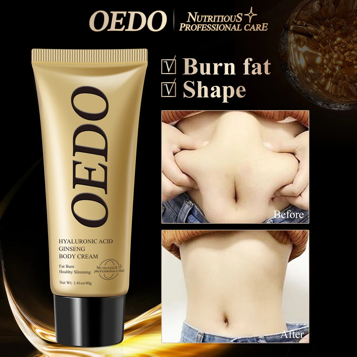 Ginseng Slimming Cream Reduce Cellulite Fat Burning Health Care Cream Body