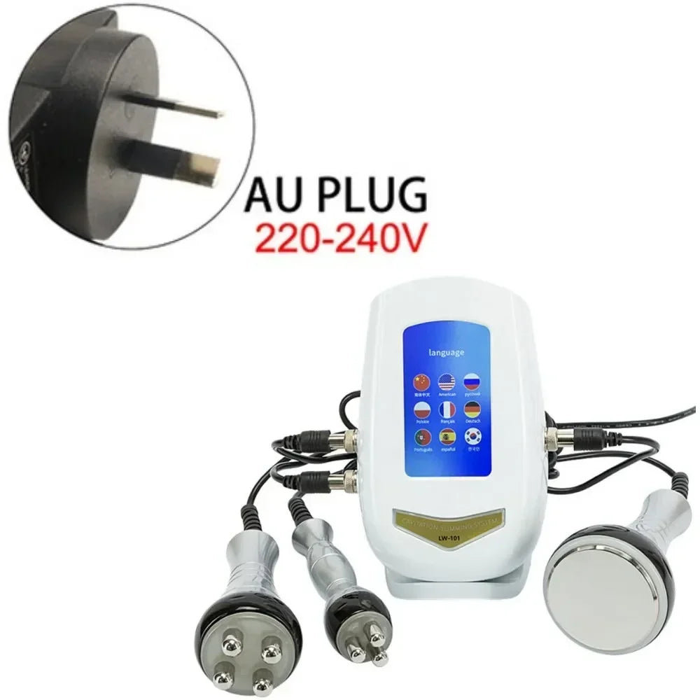 3in1 40K Cavitation Ultrasonic Weight Loss Lifting Wrinkle Firming Skin Slimming Body Massage Shaping Beauty Instrument