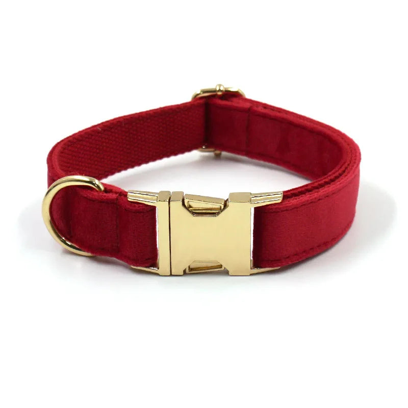 Luxury dog collar classic series soft velvet pet necklaces Bandana for dog