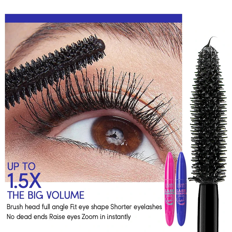 Ultra Long Lasting Mascara 4D Waterproof Mascara Liquid Fiber
360 Degree Spiral Brush Eyelashes Extension Makeup