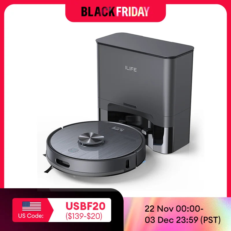Robot Vacuum Cleaner,5000 Pa,Auto Empty Dock
60 Days Hands off Cleaning Vacuum And Mopping Wet / Dry Sweeping