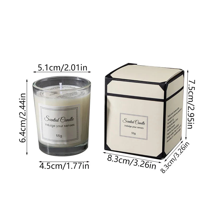 Aromatherapy Candle Premium Gift Box Glass
Handmade Soy Wax Smokeless Creative Aromatherapy Candle