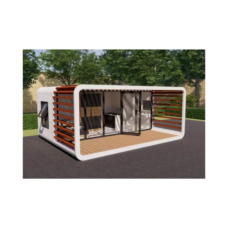 20ft 40ft Outdoor Hotel Modern Extendable Popular Prefab House
Tiny House Mobile Office Apple Cabin