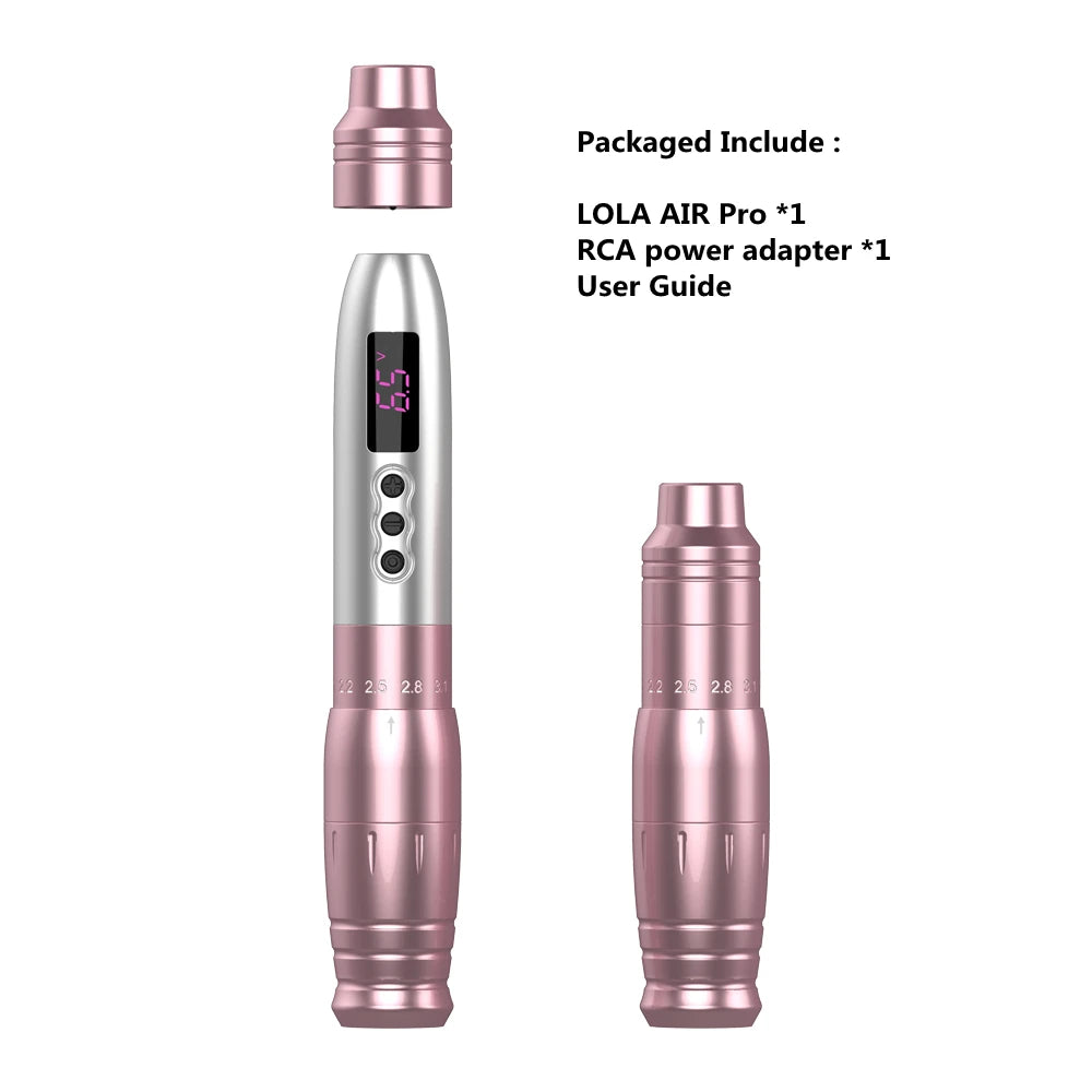 AIR Pro Wireless Battery Permanent Makeup Pen Machine for
PMU SMP&TATTOO Adjustable Stroke for Cartridge Tattoo Needles