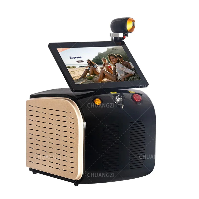 Portable Diode Ice Titanium Laser Hair Removal Machine
Professional Permanent Alexandrite Device 808nm 5 Waves