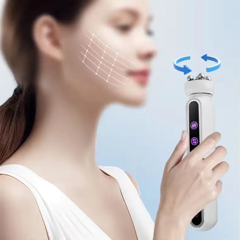3in1 RF Heating EMS Facial 360° Roller Massager for FIne Lines
Lifting Skin Rejuvenation Skin Firm Microcurrent Beauty Machine