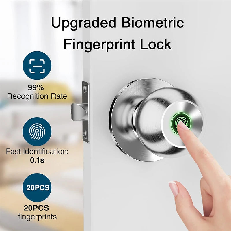 Fingerprint Lock Smart Lock with Bluetooth
Door Lock Keyless Entry with Fingerprint and Tuya App