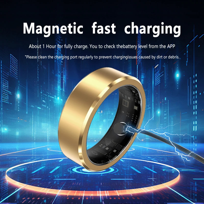 New Smart Ring Monitor Heart Rate Blood Oxygen Sleep Exercise Multifunctional Healthy