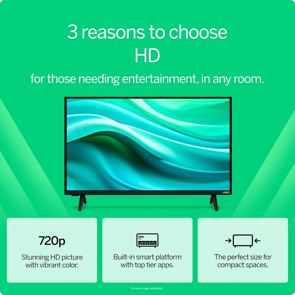 32-inch HD Smart TV 720p LED W/Alexa Compatibility, Google Cast Built-in, Bluetooth Headphone Capable