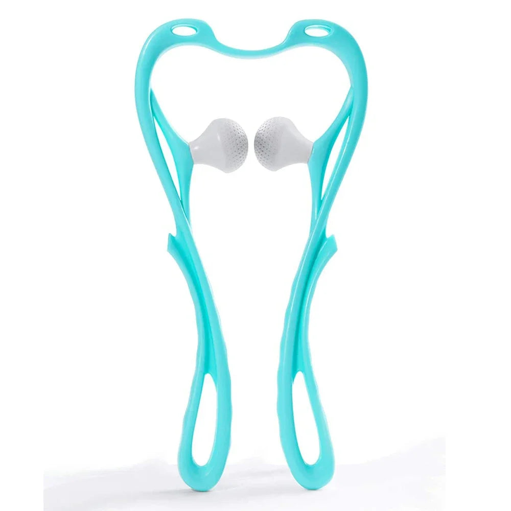 Manual Cervical Massager Clip, Hand-held Neck Shoulder
Shiatsu Trigger Point Massager Roller for Body Relaxation Beauty Health