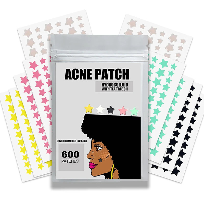 300/600/1200 PCS/SET Star Pimple Patch Acne Colorful
Invisible Acne Removal Skin Care Stickers Concealer Face Spot Beauty
