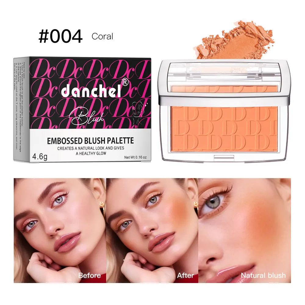 Hot Matte Embossed Blush Palette Rosy Blusher Facial Blush Powder
High Pigmented Pink Coral Rouged For Cheeks Smooth Cosmetics