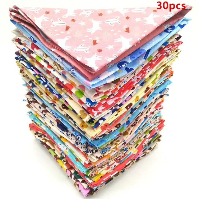 30/50 Pcs Dog Bandana Small Middle Large Dog Bibs Scarf
Cotton Adjustable Pet Puppy Kerchief Dog Accessories Pet Supplies Ropa