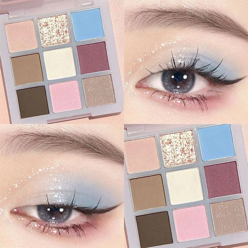 New Eyeshadow Palette Low Saturation Smoke Powder Rose Plate