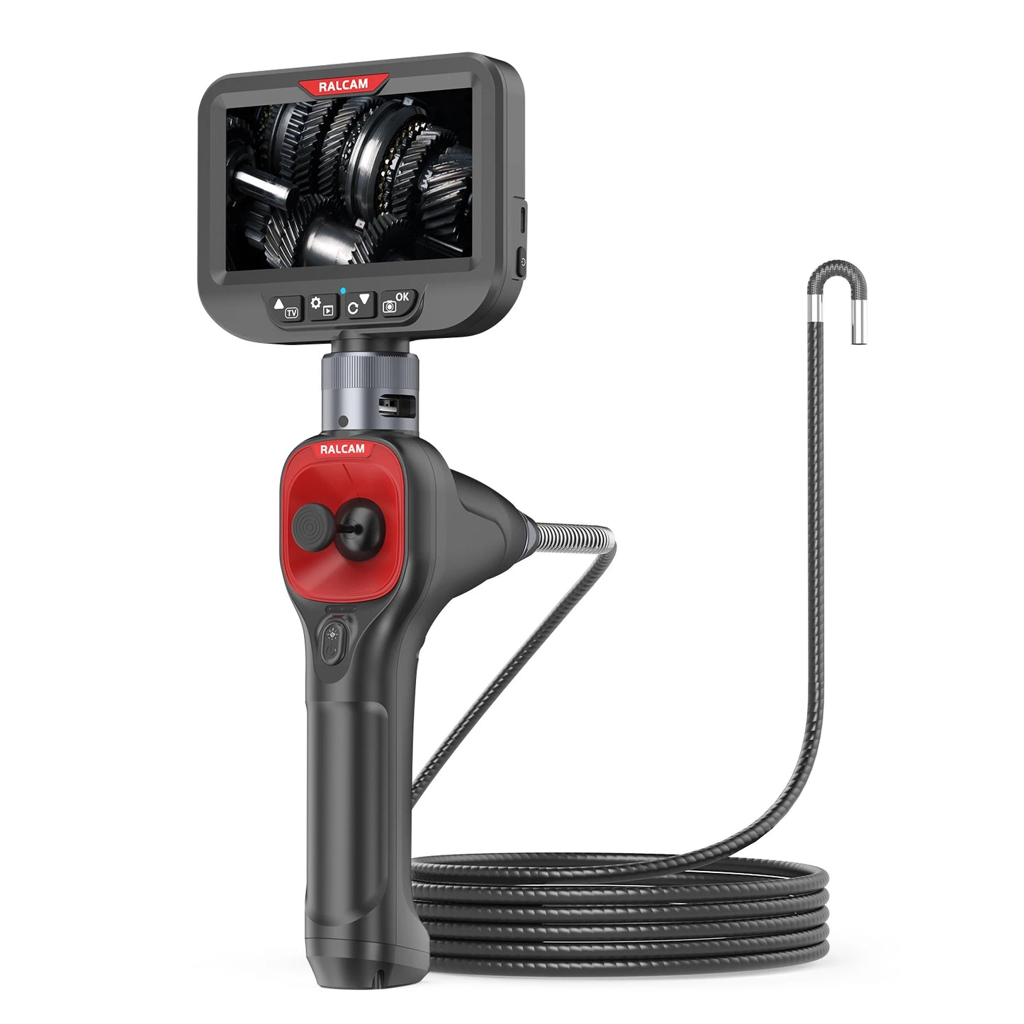 720-degree rotating camera 4.3-inch endoscope 6mm -2M 1080P
full high-definition endoscope industrial inspection visual probe