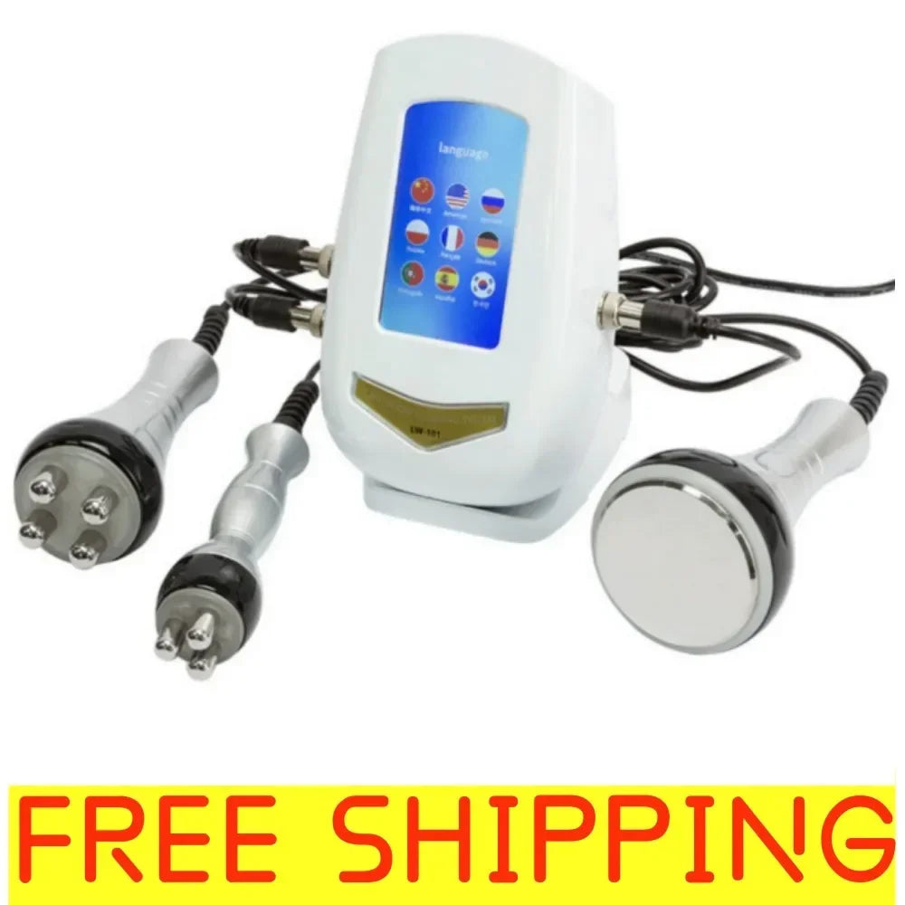 3in1 40K Cavitation Ultrasonic Weight Loss Lifting Wrinkle Firming Skin Slimming Body Massage Shaping Beauty Instrument
