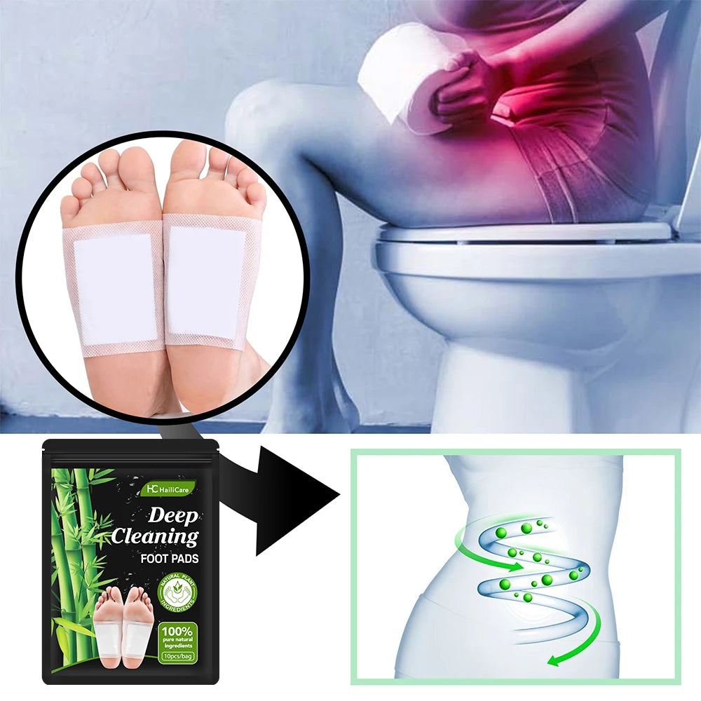 10pcs/Bag Foot Pads Detoxifying All-natural Bamboo Foot
Detoxifying Deep Cleansing Improve Sleep Relaxation Relief Stress