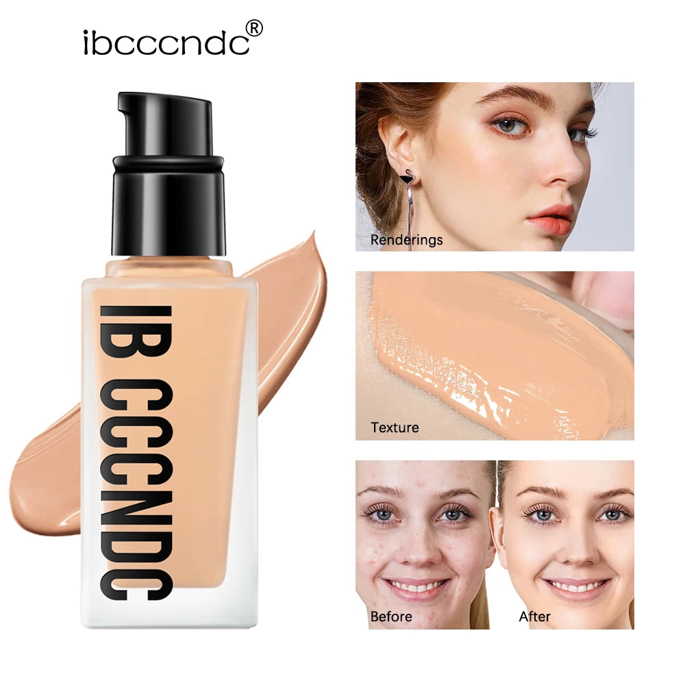 Flawless All Day 6 Color Waterproof Concealer Foundation Full Coverage Long Lasting Moisturizing