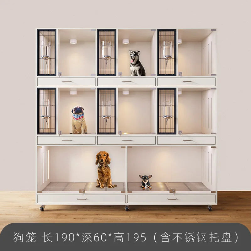 Pet Cabinet Customized Pet Dog Foster Cage Solid Wood Cage Display Cabinet Pet Store Care