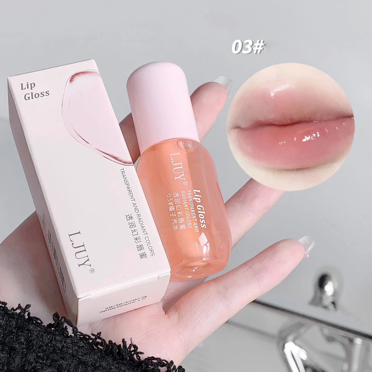 Fruit Crystal Jelly Lip Oil Hydrating Transparent Glass Lip Gloss
Plumping Clear Lip Plumper Serum Lips Care Makeup Cosmetics