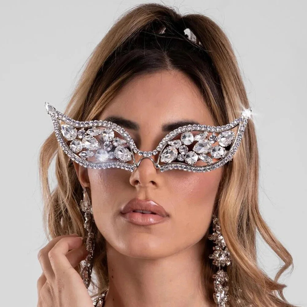 Mesh Sunglasses Frames Face Jewelry