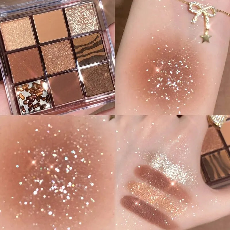 New Eyeshadow Palette Low Saturation Smoke Powder Rose Plate