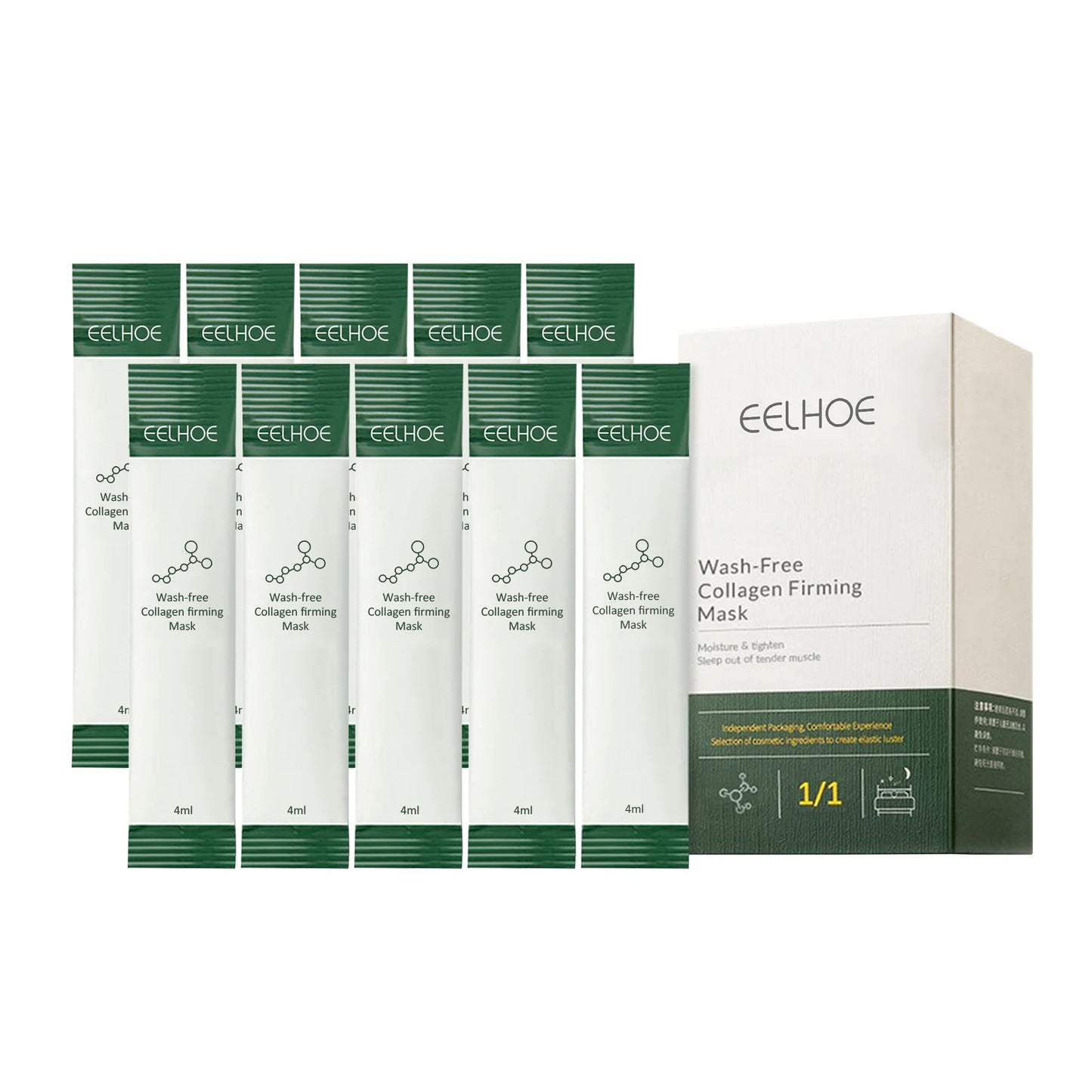 Korean Collagen Firming Wash-Free Mask Protein Portable
Anti-Aging Hydrating Frozen Face Sleeping Mask for Women and Men