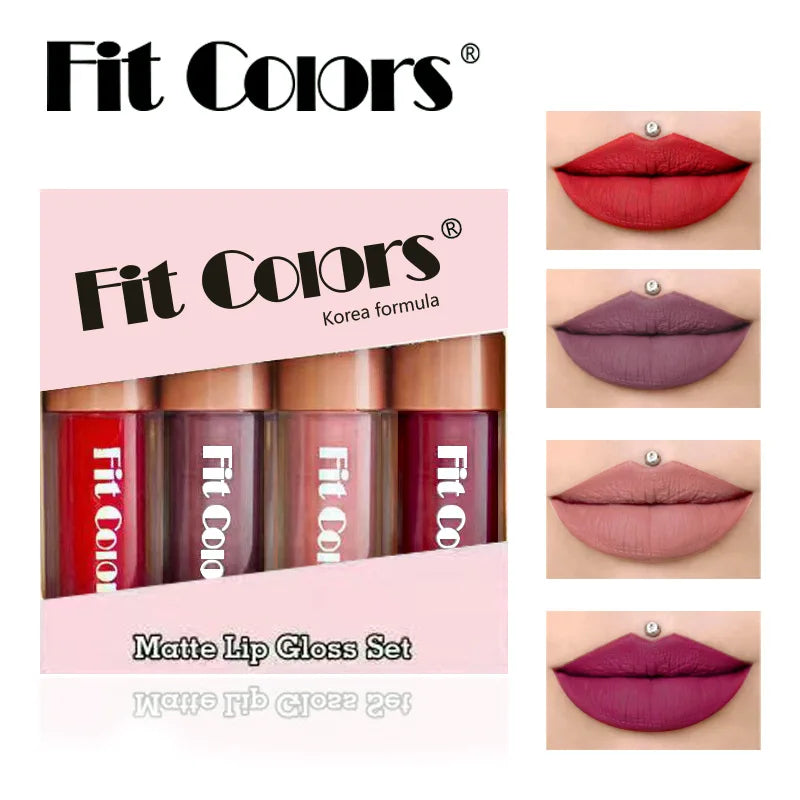 Lipsticks Set Make Up For Women Beauty Cosmetics
Matte Lipsticks Waterproof Long lasting Liquid Lip Tint Stain