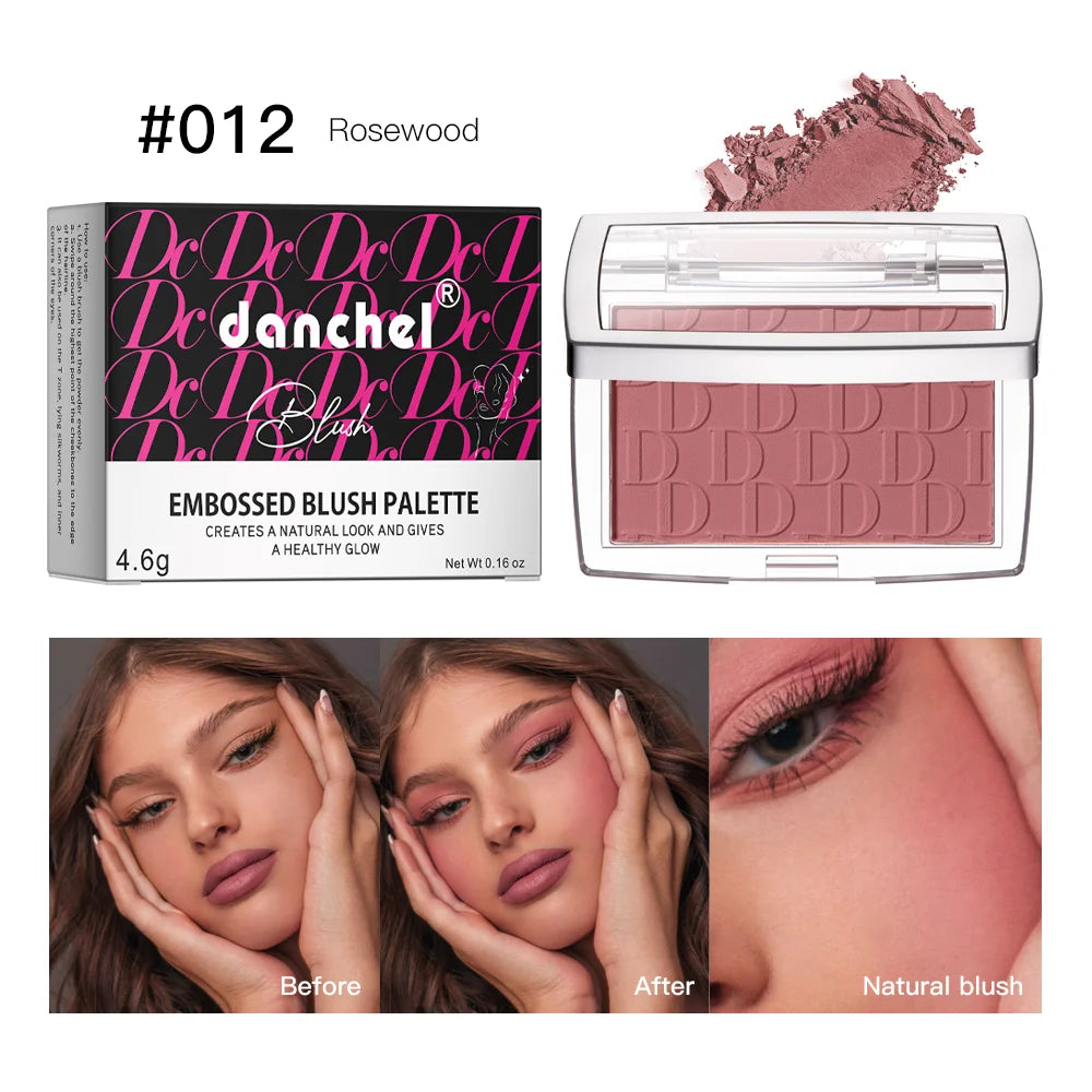 Hot Matte Embossed Blush Palette Rosy Blusher Facial Blush Powder
High Pigmented Pink Coral Rouged For Cheeks Smooth Cosmetics